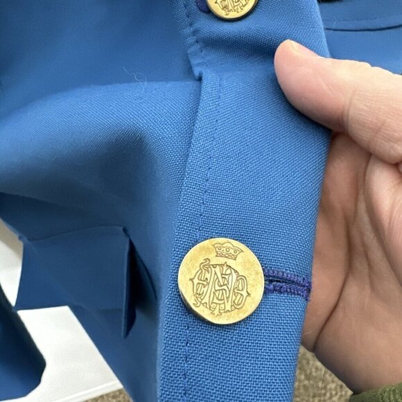 Vintage Labatt Brier Edmonton Curling Championship Blazer Blue Men 44 1987 - Picture 4 of 8